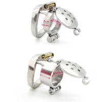 ステンレス製/2ロック貞操帯(+尿道プラグ)■ポケットサイズ■NK