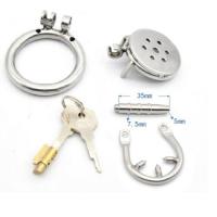 ステンレス製/貞操帯+尿道プラグ(メタル・シリコン)■ポケットサイズ■NK