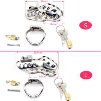 ステンレス製/男性用貞操帯■エアホール