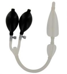 シリコン製/アナル・カテーテル■2つのポンプ付き