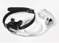 シリコン製/男性用貞操帯付きマウスギャグ