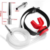 男性用尿道プラグ付きマウスギャグ