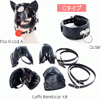 合皮製/ペットになれちゃう!拘束衣セット■3種