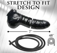 ラテックス製ペニスカバー・サック■ロングチューブ付き