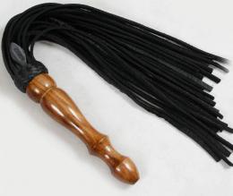 本革製・バラ鞭/25尾■木製ハンドル