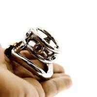 ステンレス製/男性用・スパイク(トゲ)リング■貞操帯タイプ