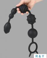 シリコン製/アナルビーズ■イレギュラー■3サイズ