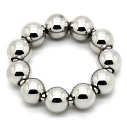 ステンレス製■亀頭リング/ビーズ回転タイプ