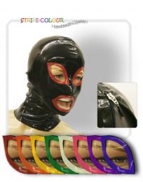 ラバー・ラテックス・マスク/目口の色が選べる!