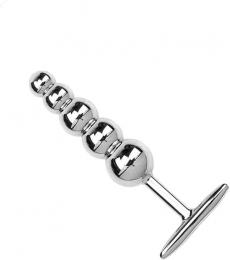 ステンレス製・アナルプラグ☆5ボール