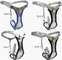 ステンレス製■女性用/貞操帯ベルト・ハーネス(ディルド・プラグ)