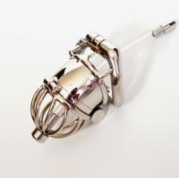 ステンレス製/男性用貞操帯■2ロック■NK■ver.2(+尿道プラグ)