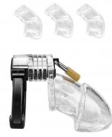 軽量!ポリカーボネート製/男性用貞操帯■リング・ケージ間の調節可能