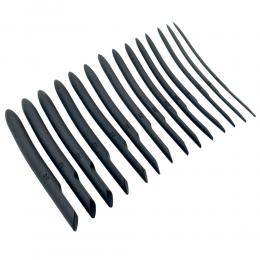 シリコン製■尿道サウンズ/Flat Ended/14本セット