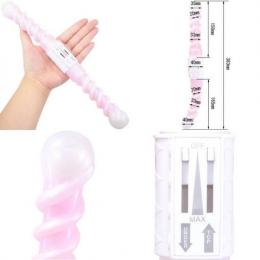 自在に曲げられる!ダブルディルド■バイブレーション付き