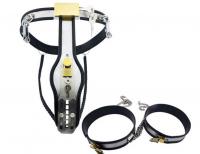 ステンレス製/女性用貞操帯&腿バンド