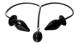 ポンプで膨らむ!アナルプラグ■デュオ