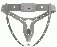 男性用/貞操帯ベルト■内部チューブ・女性化タイプ■Resin