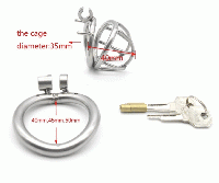 ステンレス製/男性用貞操帯■超ショート■NK