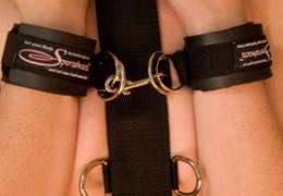 首と手首を簡単拘束!マジックテープタイプ