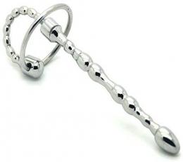 亀頭リング付き尿道プラグ/スパイン