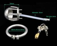 シリコンプラグ付き貞操帯(ショートケージ)■NK