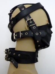 本革製/ケージ・ヘッドハーネス