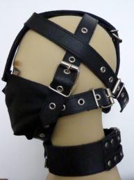 本革製/ケージ・ヘッドハーネス