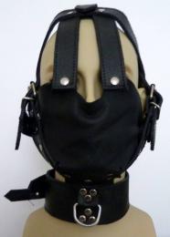 本革製/ケージ・ヘッドハーネス