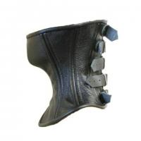 本革製・バックル付きネックコルセット/カバー