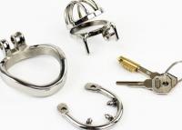 ステンレス製/男性用貞操帯■超ショート/トゲ付インナーリング■NK