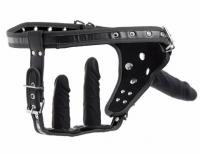 ディルドパンティ・ハーネス■3本ディルド付き/ストラップオン