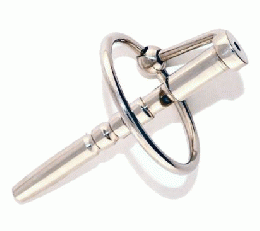 亀頭リング付き尿道プラグ■フラット/6mm～16mm