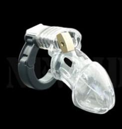 軽量!ポリカーボネート製/男性用貞操帯■リング・ケージ間の調節可能