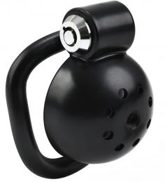 男性用/尿道プラグ(シリコン・メタル)付き貞操帯■プレスロック