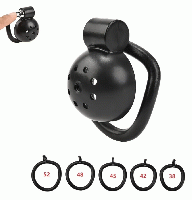 男性用/尿道プラグ(シリコン・メタル)付き貞操帯■プレスロック