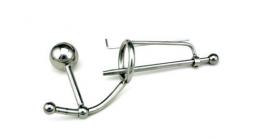 位置調節可能アナルプラグ&尿道貞操帯