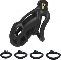 男性用貞操帯■Resin■カーブ・リング(ケージ5種)