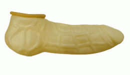 ラテックス/ペニスカバー・サック★0.4mm■3色