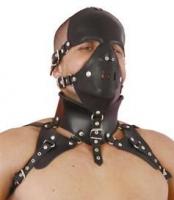 本革・ヘッドハーネス/アームストラップ付き