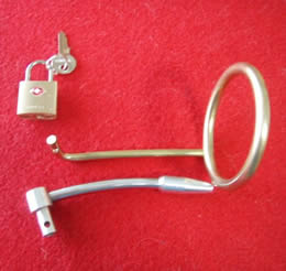 尿道プラグ付き・貞操帯/9.5mm