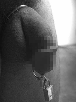 尿道プラグ付き・貞操帯/9.5mm