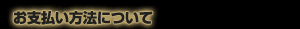 お支払い方法について