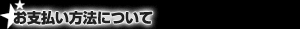 お支払い方法について